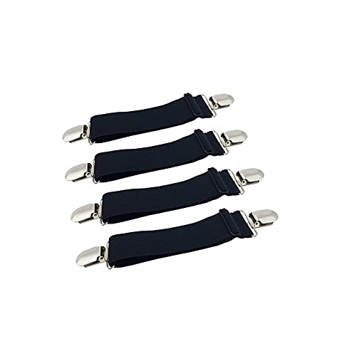 Bed Sheet Straps - Adjustable Fitted Sheet Holder Clips Set of 4