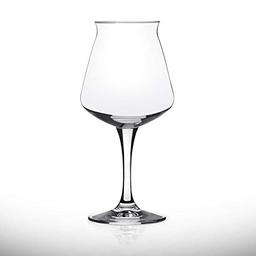 Nucleated Teku Stemmed Beer Glass - 14.2 oz Craft Beer Tasting Glass