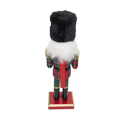 SARO LIFESTYLE Red Festive Drummer Nutcracker 10" Holiday Decor, Classic Scene