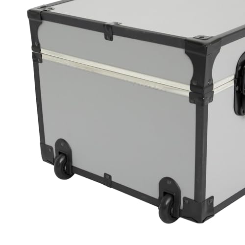 30-Inch Under-Bed Storage Trunk with Locking Latch and Wheels