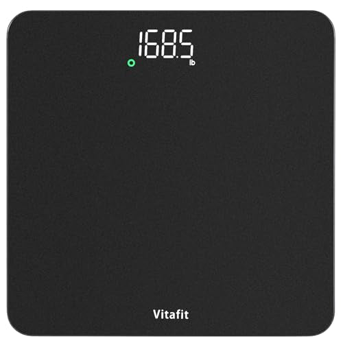 Vitafit Digital Bathroom Scale for Body Weight, 400lb Capacity LED Display