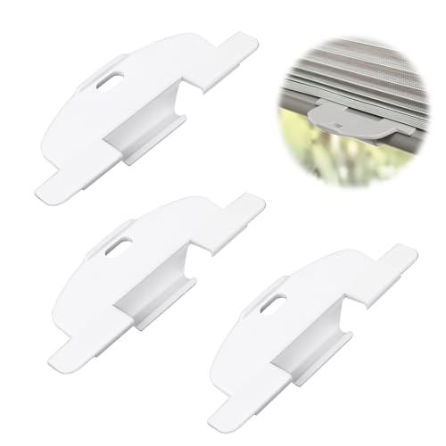3/4-Inch Cordless Shade Pull Handles for Honeycomb Shades, 3 Pack White