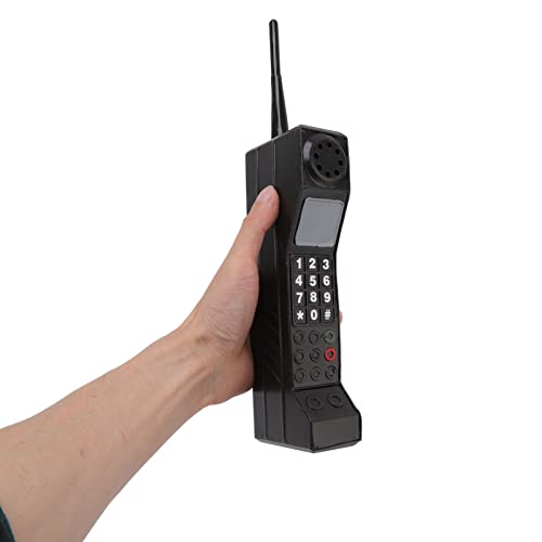 Gavigain Retro Inflatable Mobile Phone Ornament - Black 80s 90s Party Decor