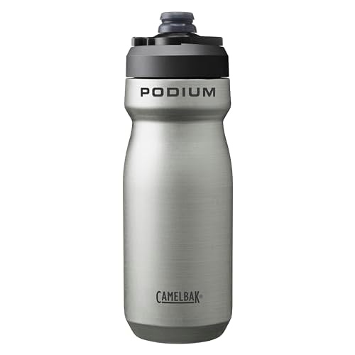 CamelBak Podium Steel Insulated Stainless Steel Bike Water Bottle Stainless, 18oz
