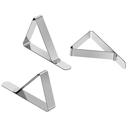 32-Pack Stainless Steel Tablecloth Clips for Picnic and Outdoor Tables