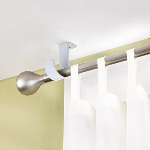 3-Pack Metal Ceiling Mount Curtain Rod Brackets for 5/8 to 1 Inch Rods