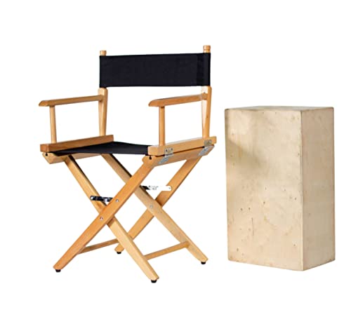 Junior Director's Chair - 15.5-Inch Seat Height Beech Wood Studio Chair