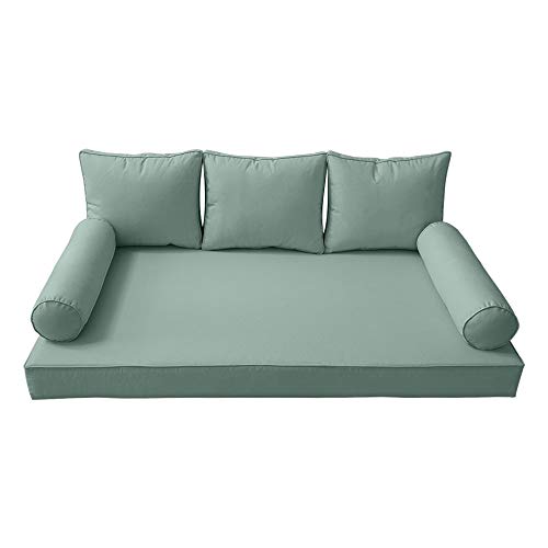 Outdoor Daybed Cushion Covers - Mattress & Bolster Pillow Slipcovers