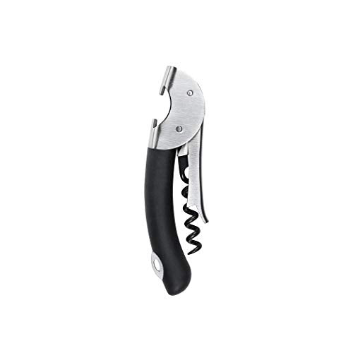 OXO Steel Double Lever Waiter's Corkscrew - Silver/Black, Tableware