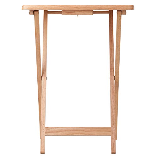 2-Piece Foldable Snack Table Set, 26-Inch Portable TV Tray Tables