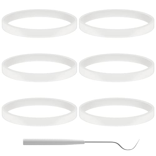 6 PCS 10cm Silicone Sealing Gaskets for 7-Fin Blender Blades