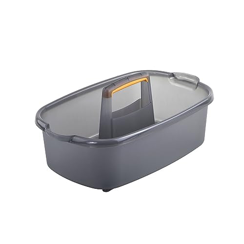 Plastic Cleaning Storage Caddy with Handle - Multipurpose Organizer Tote