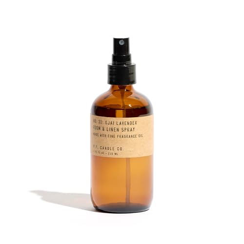 Lavender Scented Room and Linen Spray, 7.75 oz Amber Glass Bottle