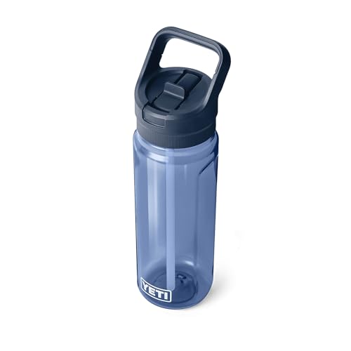 Lightweight 750ml Water Bottle with Straw Cap Navy Blue
