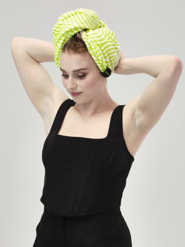 Microfiber Hair Towel Wrap for Curly Hair, Anti-Frizz Hands-Free Design