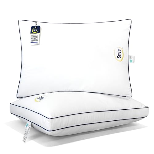 Serta Hotel Collection Queen Bed Pillows Set of 2 - Down Alternative