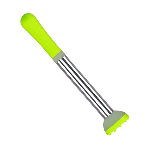 Cuisinox Stainless Steel Cocktail Muddler with Rubber Handle 8.5" - Bar Tool for Cocktails