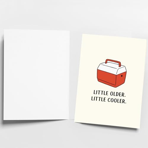 Funny Birthday Card for Men, Silk Finish Greeting Card with Envelope