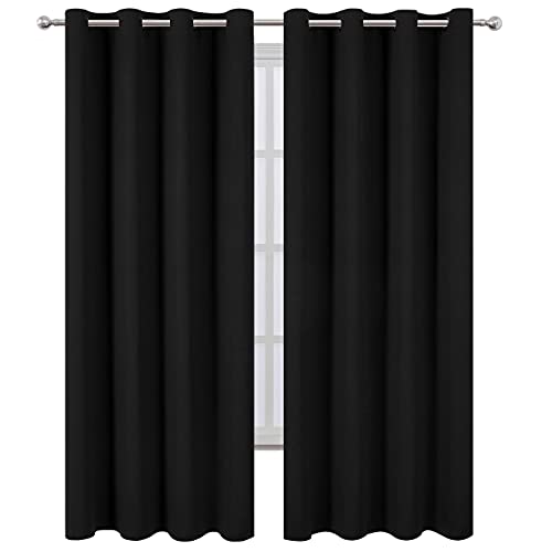 Thermal Insulated Blackout Curtains - 52 x 84 Inch Room Darkening (2 Panels)