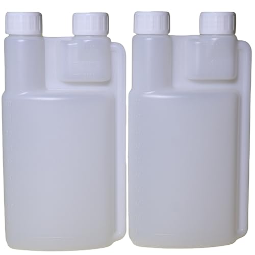 16oz Squeeze Shot Bottles with Built-In 1oz Measure - 2 Pack for Cocktails & Liquids