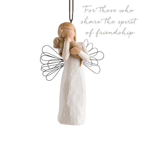 Willow Tree Angel of Friendship Hand-Painted Ornament, Gift for Special Occasions