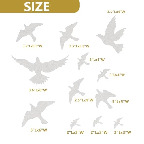 Anti-Collision Bird Stickers for Glass Windows and Doors