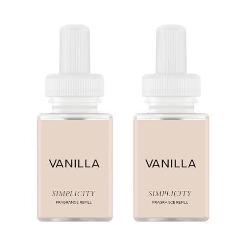 Vanilla Smart Plug-In Diffuser Refill - 2-Pack Scent Vials for Home & Office