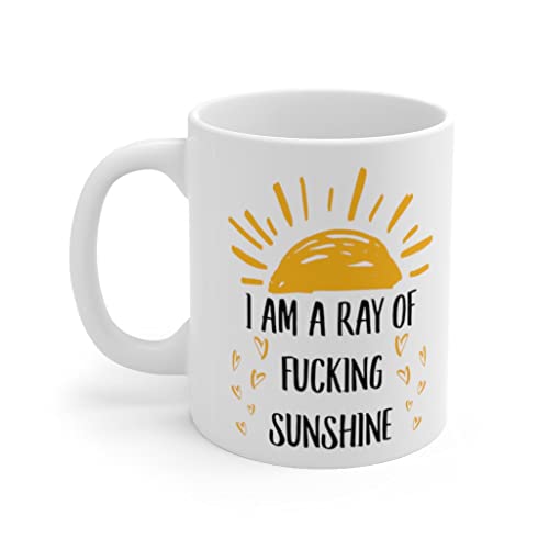 I Am Ray Of F-Cking Sunshine Mug - Funny 11oz Coffee Cup for Women