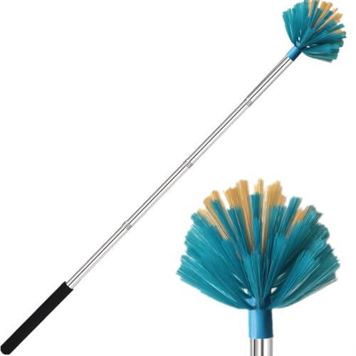 Cobweb Duster with Extension Pole - Extendable High Ceiling Brush