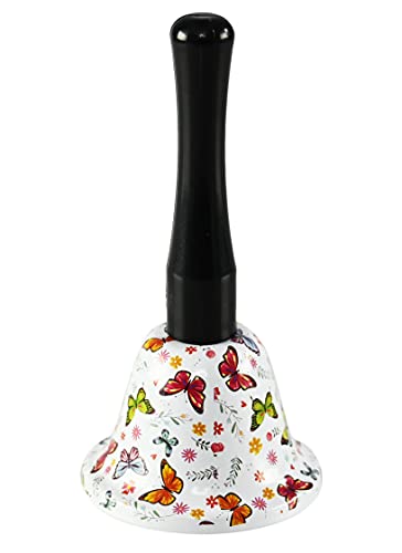 Butterfly Handheld Call Bell - Decorative Metal Service Bell for Desk