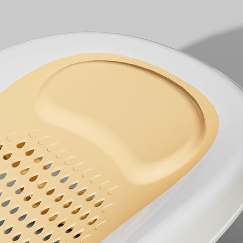 Foldable Infant Bath Support Seat with Suction Cups for Sink and Tub