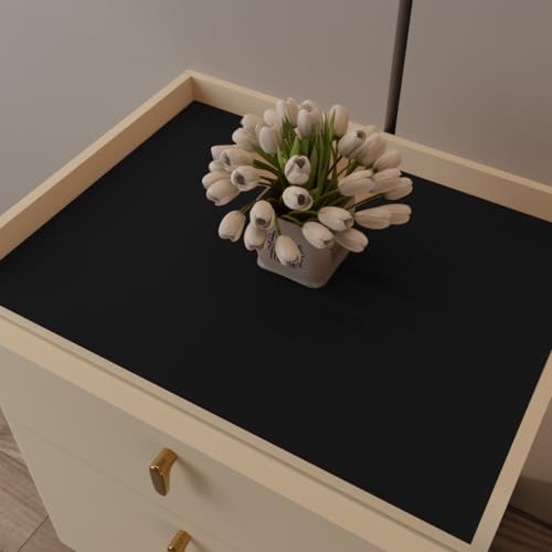 1.8mm Thick Faux Leather Nightstand Cover - 15.75 x 23.6 Inch Table Protector