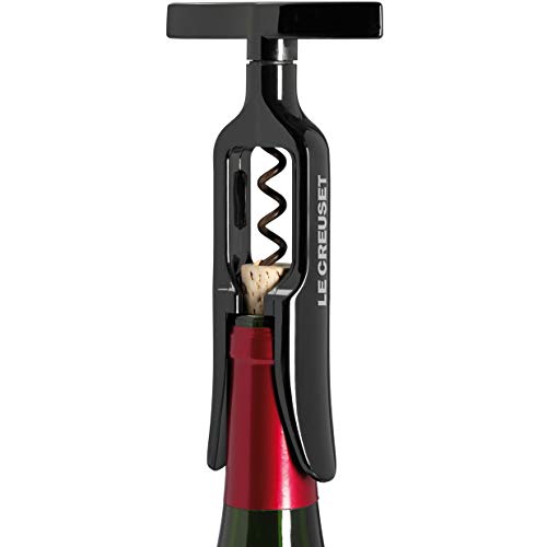 Le Creuset 8-Inch Black Self-Pulling Corkscrew - Original Table Model