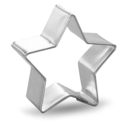 1.5 Inch Mini Star Cookie Cutters (12 Count) – Tin Plated Steel, Safe Edges