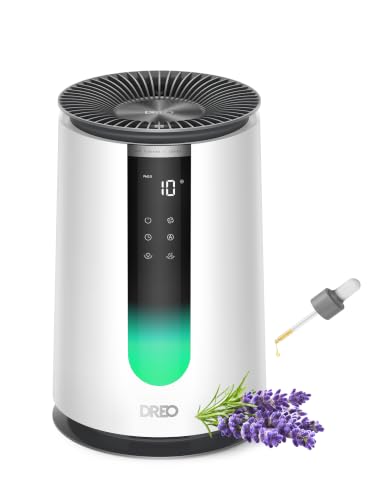 DREO White HEPA Air Purifier for Home & Bedroom, Sleep Mode, Auto & Turbo, 4 Speeds, PM2.5 Monitor, Scent Diffuser, AHAM Verified