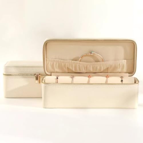 Velvet Bracelet Jewelry Box Organizer with Removable Roll for Watches