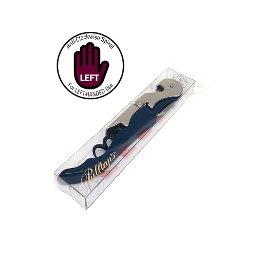 Pulltap's Left-Handed Classic 500 Corkscrew - Double-Hinged Wine Opener, Made in Spain