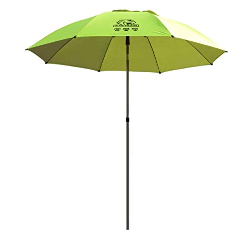 7.5' Flame-Resistant Industrial Umbrella, Hi-Vis Yellow Portable Shade