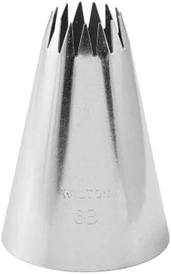 Wilton Decorating Piping Tip No 6B - Star Shape for Perfect Cake Designs | Durable Stainless Steel