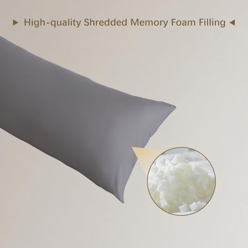 Memory Foam Body Pillow Insert - Soft & Supportive Bed Pillow