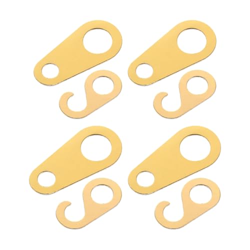 8pcs Brass Grandfather Clock Chain Hooks - Mechanical Clock Repair Parts