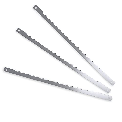 Serrated Stainless Steel Bread Bow Knife Replacement Blade with Screws