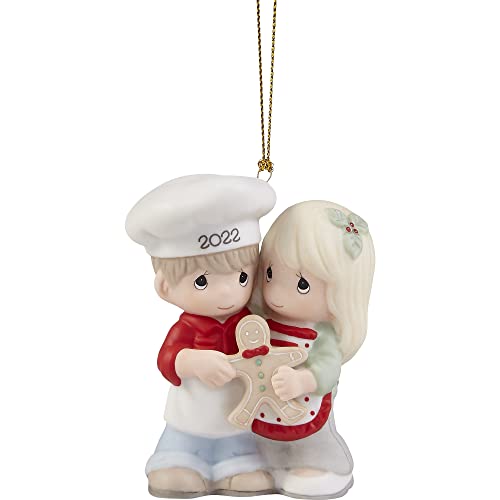 Precious Moments First Christmas Couple Ornament 2022 Bisque Porcelain Gift