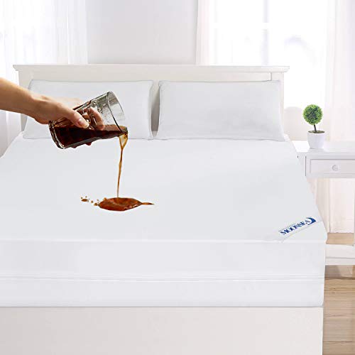 Moonsea 6-Side Waterproof Zippered Twin Mattress Encasement - 2 Pack