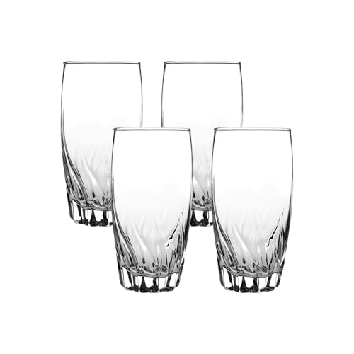 Central Park 16-Ounce Drinking Glasses, Set of 4, Dishwasher Safe