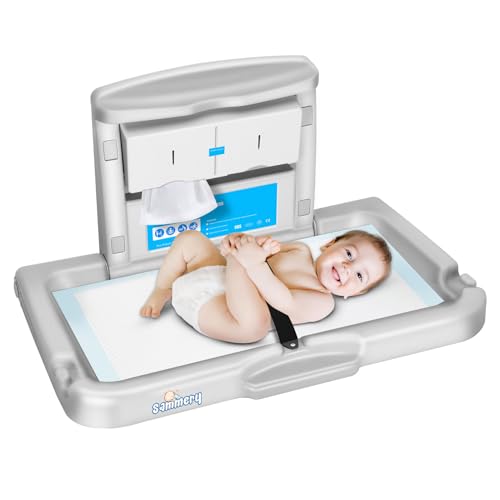 Wall Mounted Baby Changing Station - Heavy Duty Foldable Diaper Table