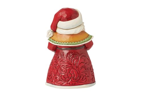 Jim Shore Heartwood Creek Santa with Cardinal Miniature Figurine - Hand-Painted Christmas Decor