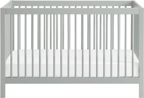 Oxford Baby 4-in-1 Full-Size Convertible Crib & Toddler Mattress Set, Gray