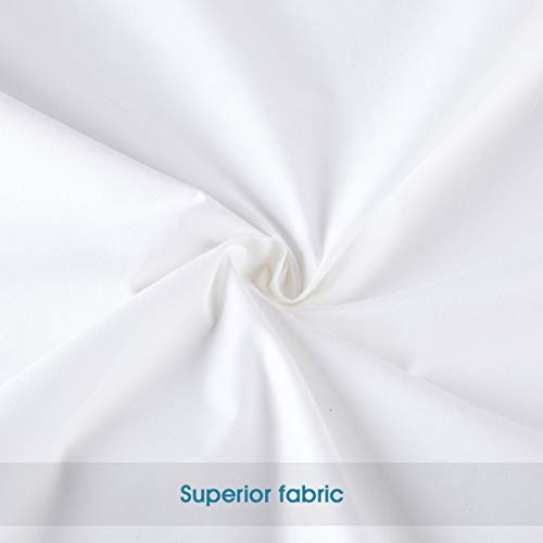Gusseted Pillow Protector, 100% Cotton Zippered Encasement - Standard