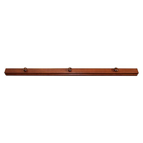96-Inch Wooden Quilt Hanger for Wall, Handcrafted Cherry Wood Quilt Rack